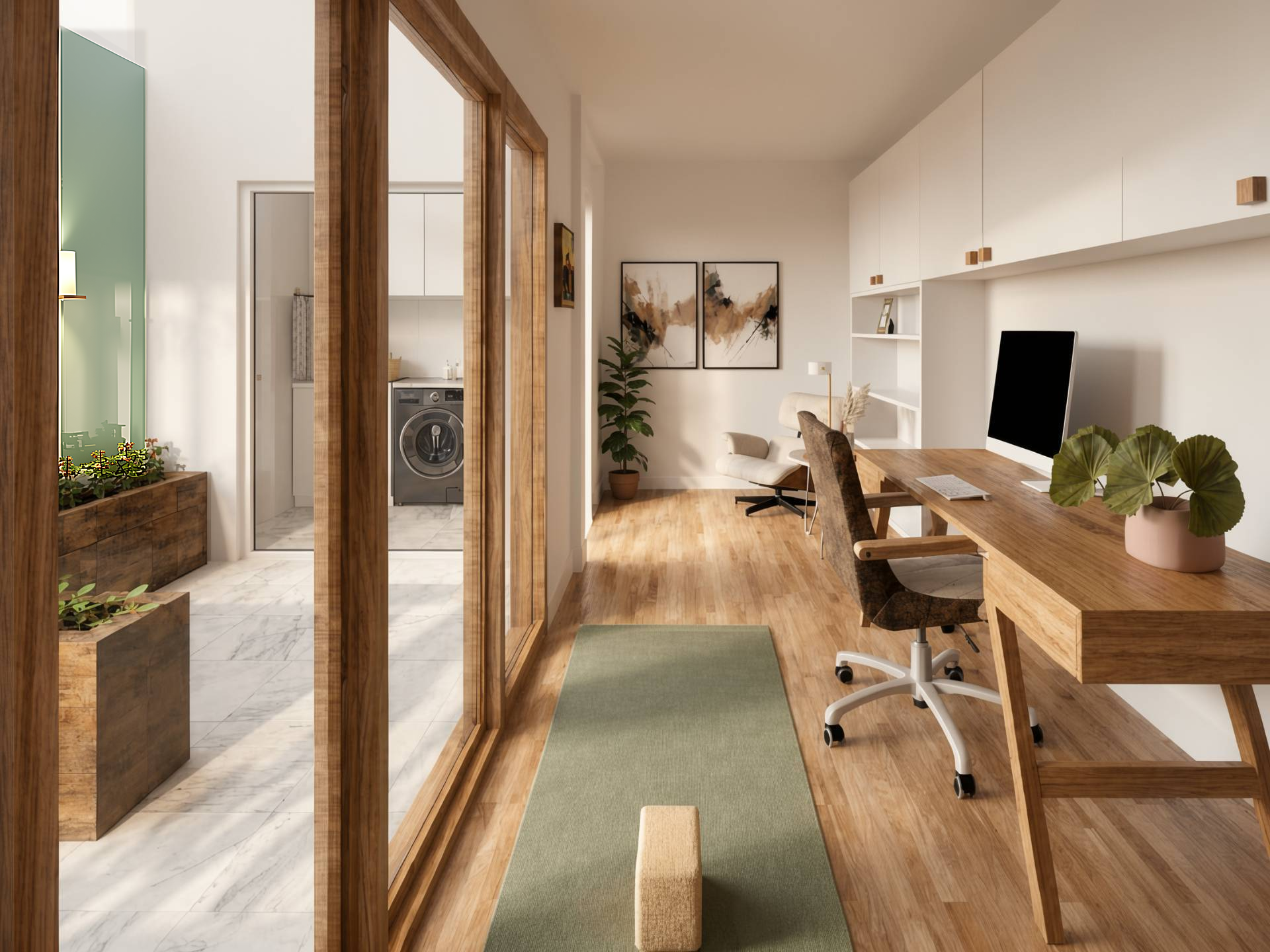 Família Oliveira — Home office e espaço de bem-estar